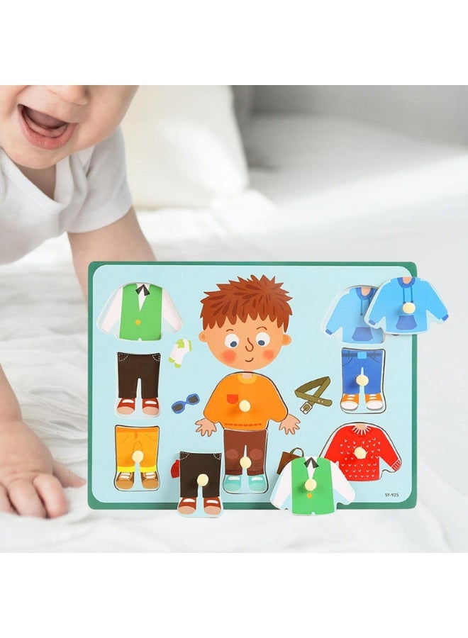 Mordely Wooden Peg Puzzles for Toddlers 2 3 4 Years Old, Kids Educational Preschool Peg Puzzles Toy - Image 4